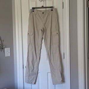 Eddie Bauer Ripstop Cargo Pants Beige 100% Cotton